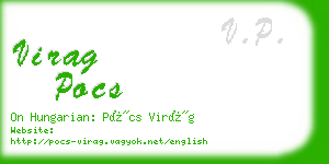 virag pocs business card